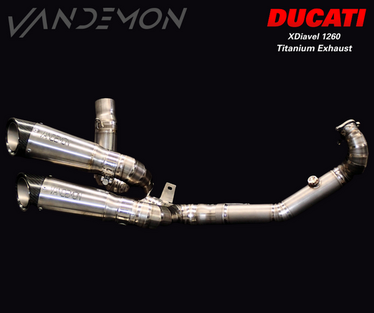 Vandemon X/Diavel 1260 full titanium exhaust (16-22)