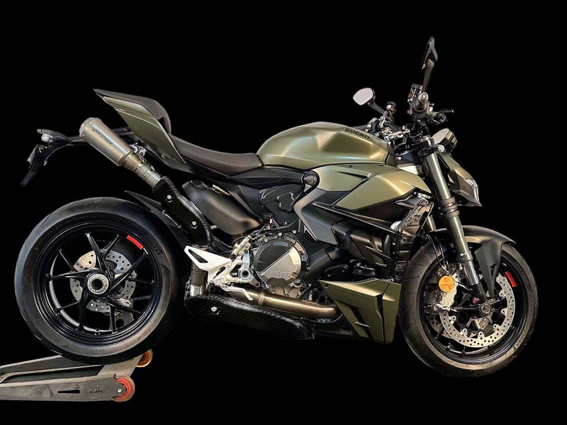 Vandemon Panigale/SFV2 high mount titanium slip on