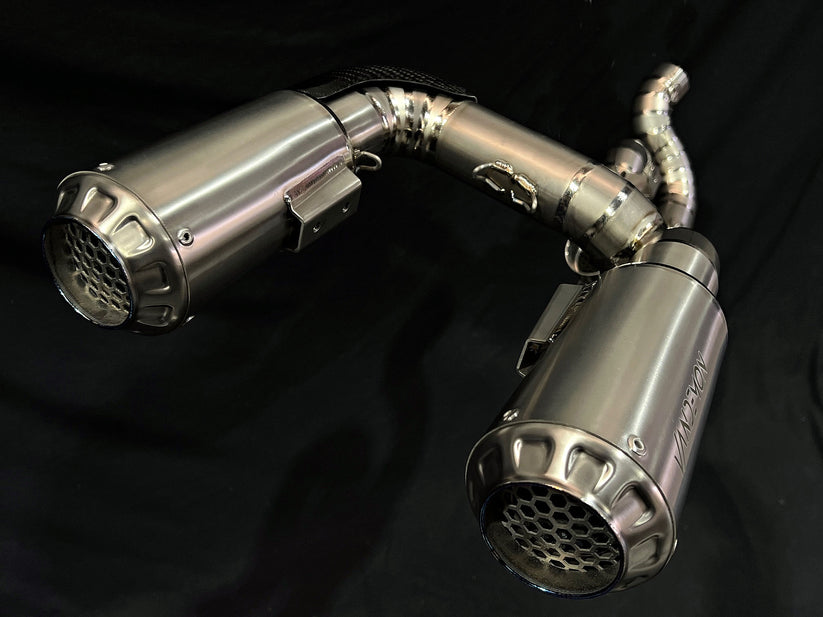 Ducati Panigale & Streetfighter V4 Titanium High Mount 3/4 Slip-On 2018-22