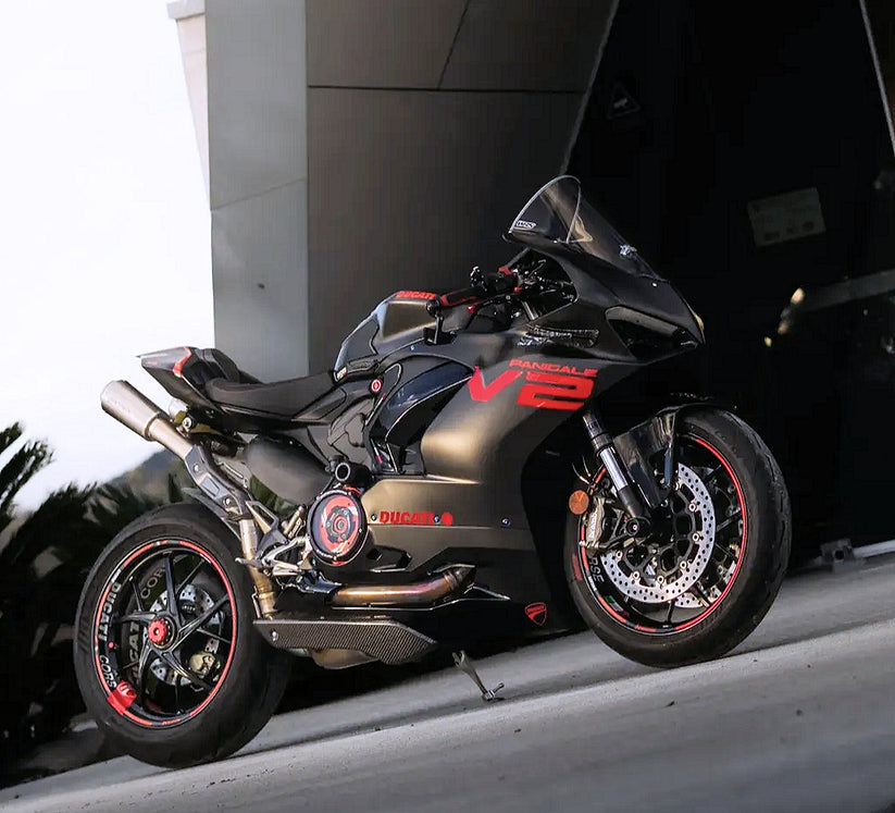 Vandemon Panigale/SFV2 high mount titanium slip on