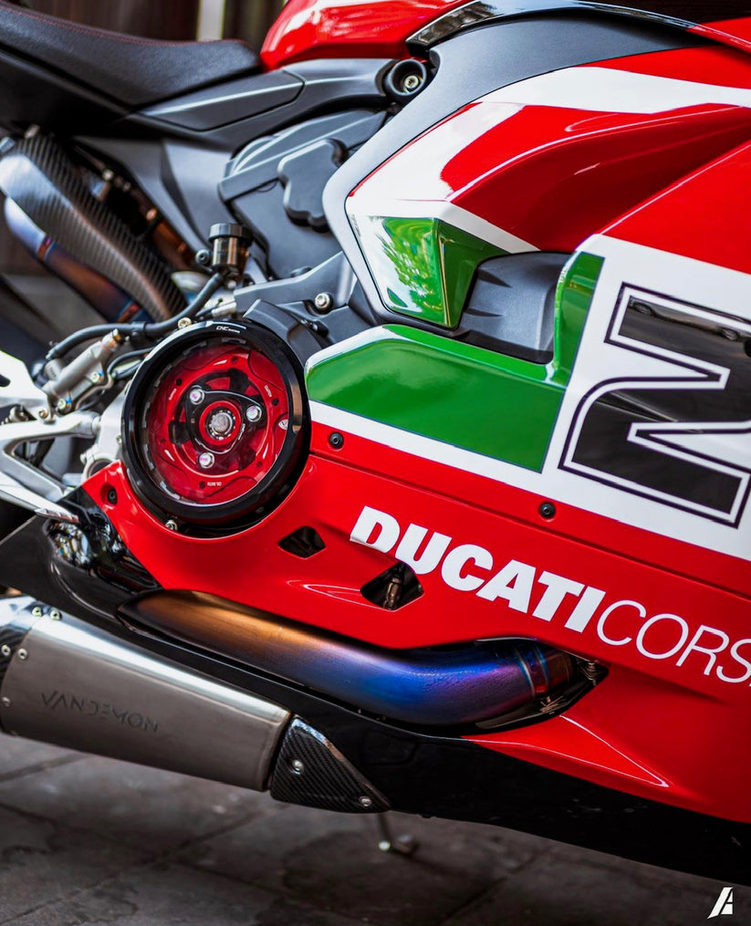 Ducati V2 Panigale & Streetfighter Titanium Low Mount Exhaust System 2020-24