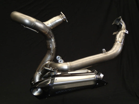 Ducati V2 Panigale & Streetfighter Titanium Low Mount Exhaust System 2020-24