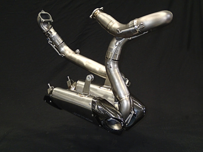 Ducati V2 Panigale & Streetfighter Titanium Low Mount Exhaust System 2020-24