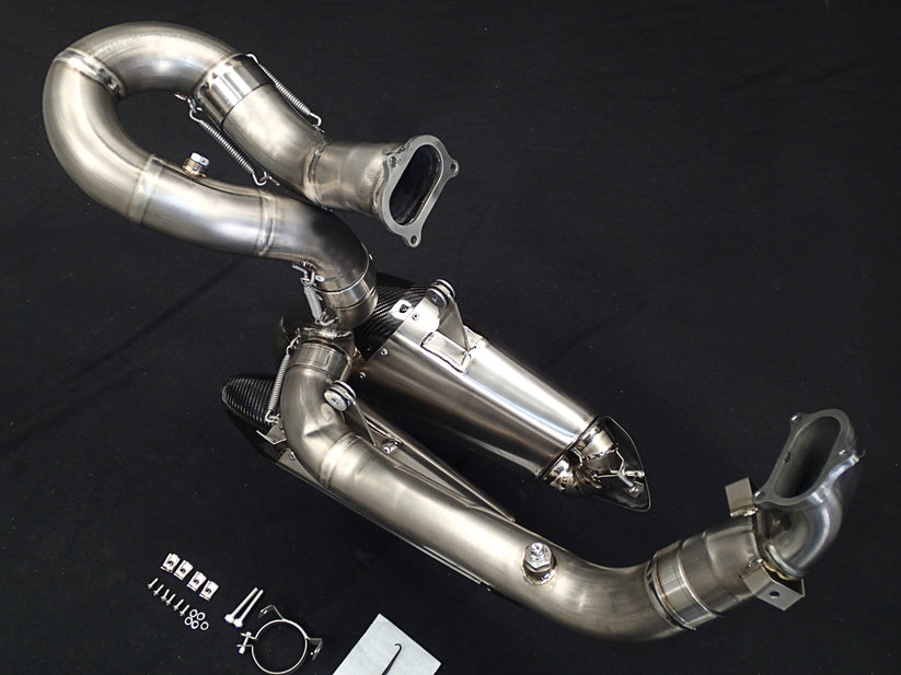 Ducati V2 Panigale & Streetfighter Titanium Low Mount Exhaust System 2020-24