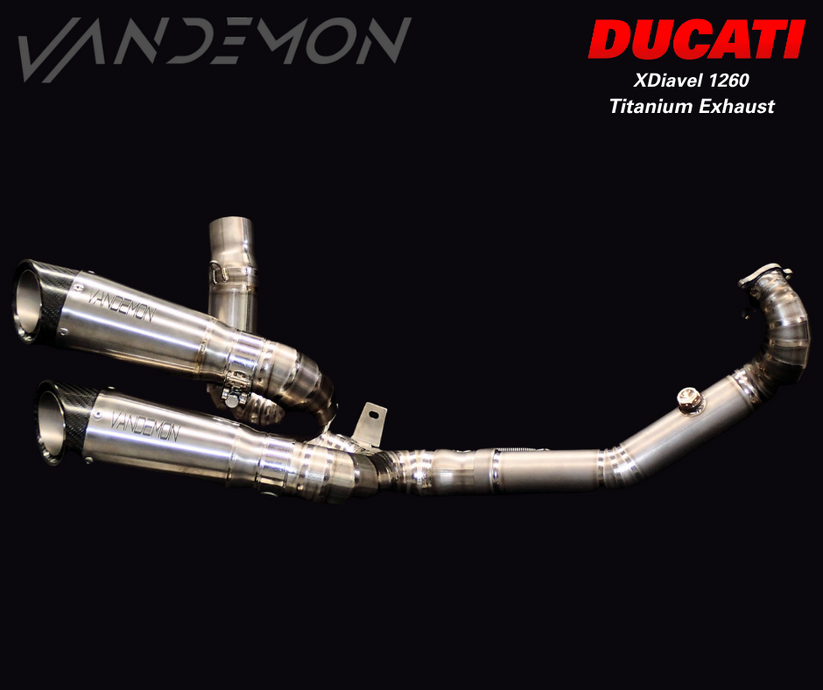 Vandemon X/Diavel 1260 full titanium exhaust (16-22)