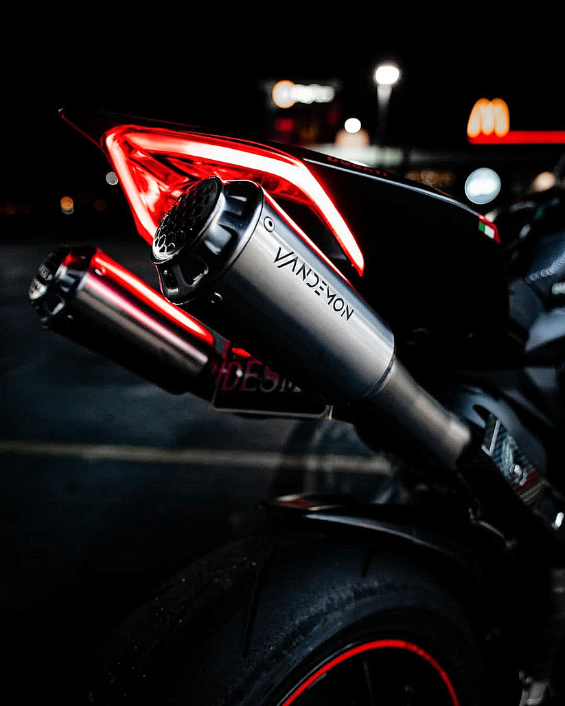 Vandemon Panigale/SFV2 high mount titanium slip on