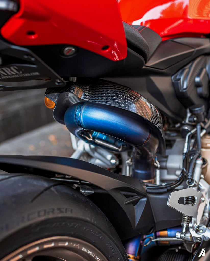 Ducati V2 Panigale & Streetfighter Titanium Low Mount Exhaust System 2020-24