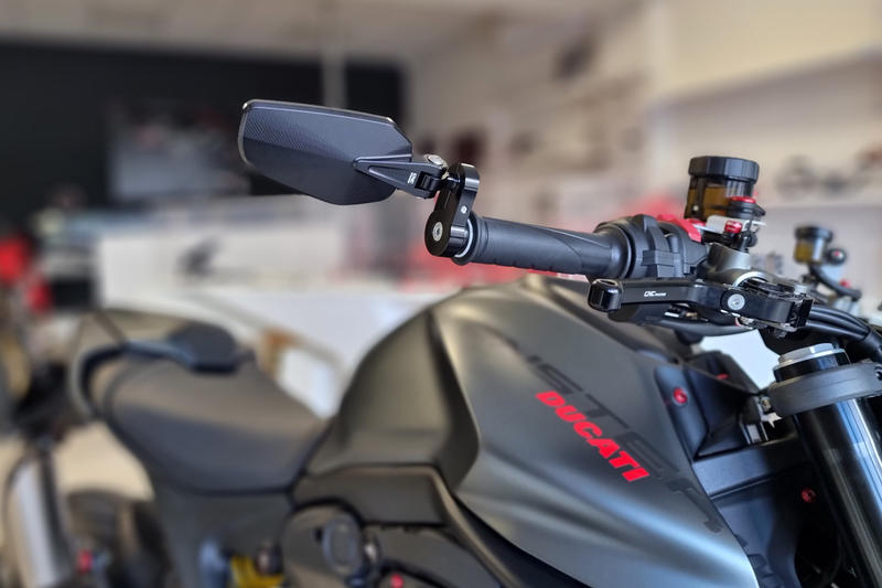 CNC Racing Evo bar end mirror right
